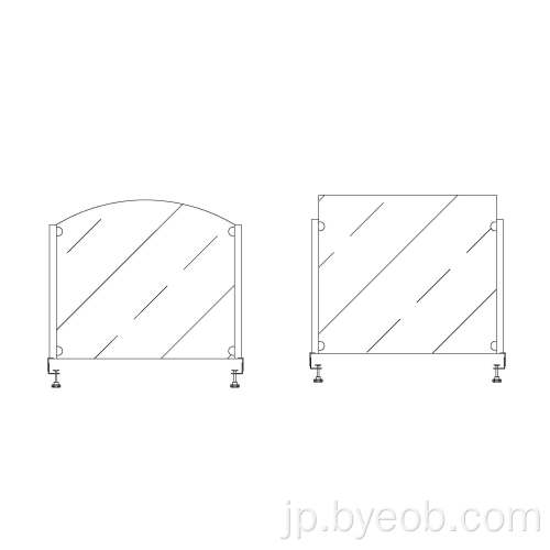 ガラス付き安全ガードOEM